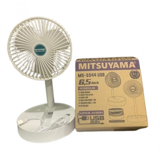 Mitsuyama MS-5544 USB Kipas Angin Lipat DC5V 6.5 Inch