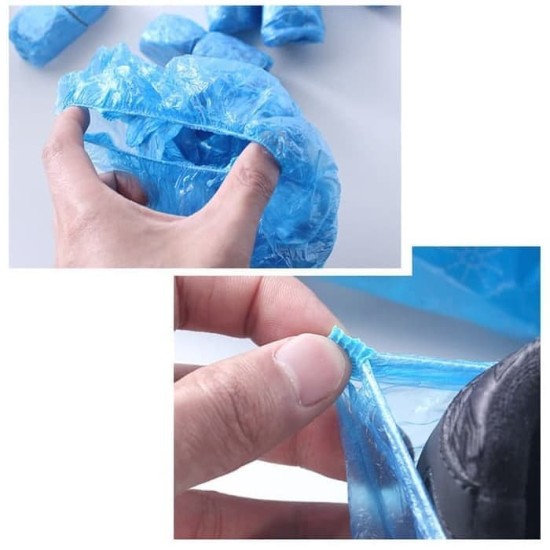 Pelindung Sepatu Plastik isi 10 Pcs Sarung Sepatu Hujan Shoes Cover Unisex Sekali Pakai Pelindung Sepatu Plastik isi 10 Pcs Sarung Sepatu Hujan Shoes Cover Unisex Sekali Pakai
