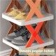 Rak Sepatu 5 Tingkat Segiempat Tiang Kaki Model X Rak Sepatu 5 Tingkat Segiempat Tiang Kaki Model X