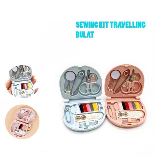 Sewing Kit Bulat Travel Set Perlengkapan Jahit Mini Sewing Kit Bulat Travel Set Perlengkapan Jahit Mini