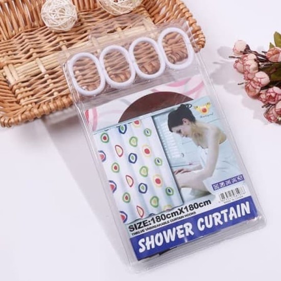 Tirai Kamar Mandi Shower Curtain 180x180 cm Tirai Kamar Mandi Shower Curtain 180x180 cm