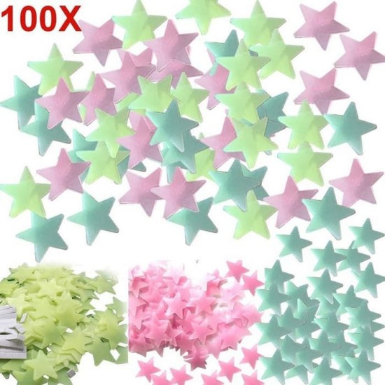 Stiker Bintang Glow In The Dark Star Wall Sticker isi 100 Pcs Stiker Bintang Glow In The Dark Star Wall Sticker isi 100 Pcs