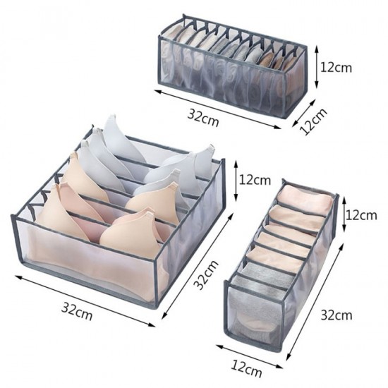 Tempat Penyimpanan 7 Sekat Cd Kaos Bahan Nylon Storage Box Tempat Penyimpanan 7 Sekat Cd Kaos Bahan Nylon Storage Box