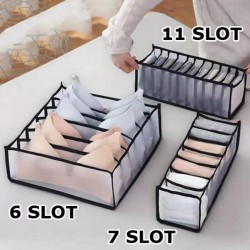 Tempat Penyimpanan 7 Sekat Cd Kaos Bahan Nylon Storage Box