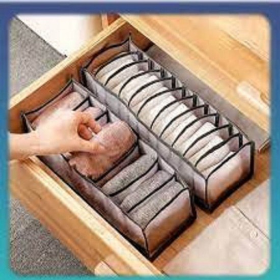 Tempat Penyimpanan 7 Sekat Cd Kaos Bahan Nylon Storage Box Tempat Penyimpanan 7 Sekat Cd Kaos Bahan Nylon Storage Box