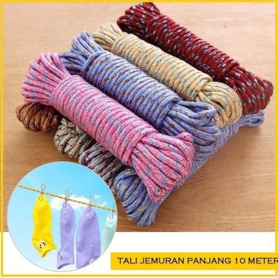 Tali Jemuran 10 Meter Nilon Anti Selip Tali Jemuran 10 Meter Nilon Anti Selip