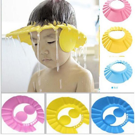 Topi Keramas - Topi Pelindung Mata Anak Saat Keramas dengan kancing Topi Keramas - Topi Pelindung Mata Anak Saat Keramas dengan kancing