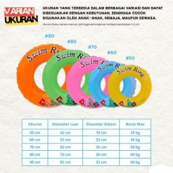 Ban Renang Bulat Tiup Pelampung ABCD Series