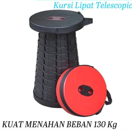 Kursi Outdoor Telescopic Bulat Bangku Lipat Folding Stool Kursi Outdoor Telescopic Bulat Bangku Lipat Folding Stool