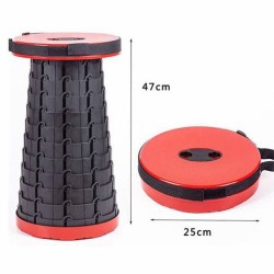 Kursi Outdoor Telescopic Bulat Bangku Lipat Folding Stool