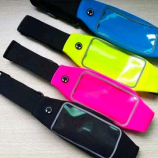 Tas Ikat Pinggang Jogging Lari 1 Kantong Anti Air Tas Ikat Pinggang Jogging Lari 1 Kantong Anti Air