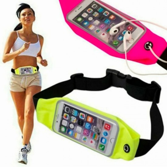 Tas Ikat Pinggang Jogging Lari 1 Kantong Anti Air Tas Ikat Pinggang Jogging Lari 1 Kantong Anti Air