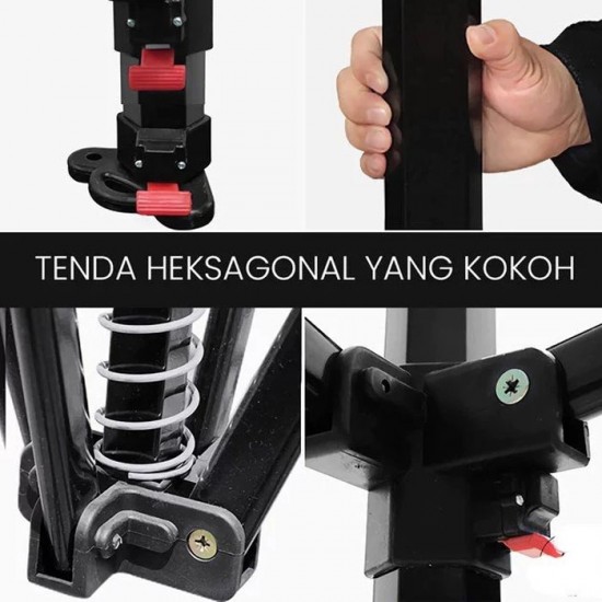Tenda Lipat Kain Terpal Atap 420D Bazaar Outdoor Tenda Lipat Kain Terpal Atap 420D Bazaar Outdoor