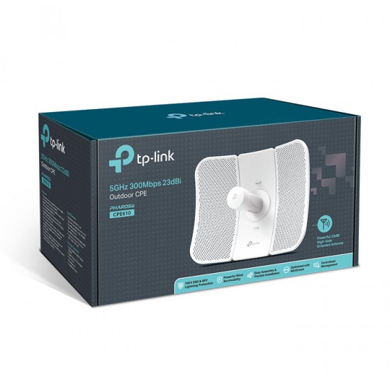 TP-LINK CPE610 5GHz 300Mbps 23dBi Outdoor CPE