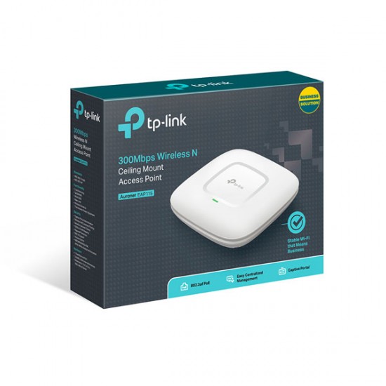 TP-LINK EAP115 300Mbps Wireless N Ceiling Mount Access Point 