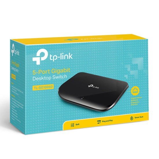 TP-LINK TL-SG1005D 5-Port Gigabit Desktop Switch TP-LINK TL-SG1005D 5-Port Gigabit Desktop Switch