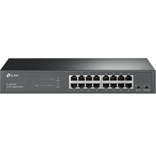TP-LINK TL-SG1016D 16-Port Gigabit Desktop Switch