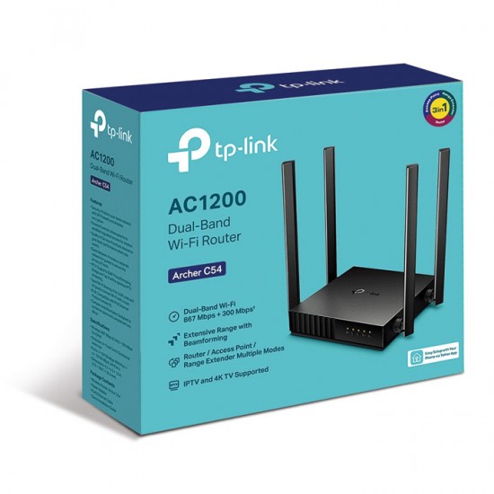 TP-LINK Archer C54 AC1200 Dual Band Wireless WiFi Router TP-LINK Archer C54 AC1200 Dual Band Wireless WiFi Router