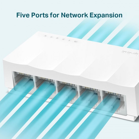 TP-LINK LS1005 5-Port 10/100Mbps Desktop Switch UTP