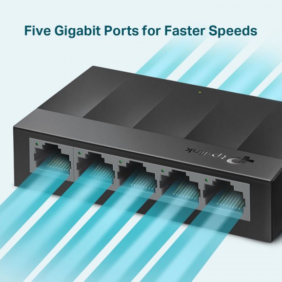 TP-LINK LS1005G 5-Port 10/100/1000Mbps Desktop Switch Gigabit